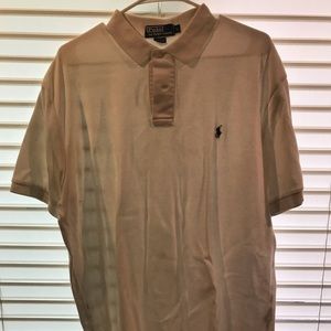 Men’s collard white polo shirt